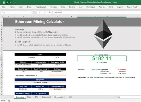 ethereum mining calculator.